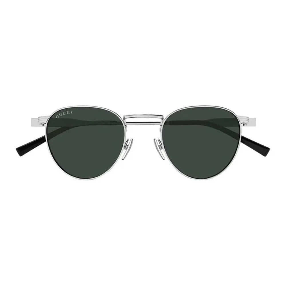 NEW GUCCI SUNGLASSES SILVER GREEN MEN EYEWEAR GUCCI - Picture 2 of 4